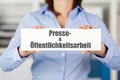 Verantwortlicher für Presse und Öffentlichkeitsarbeit gesucht